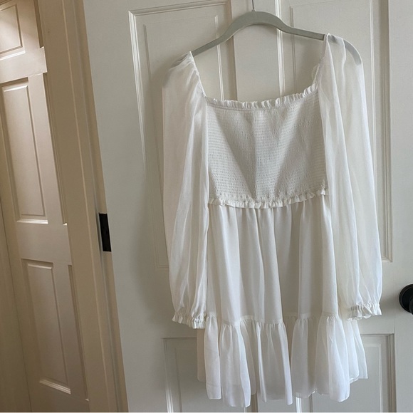 ARITZIA | Wilfred Tempest Mini Dress in Light Birch/Bouleau Pale • XS/TP - Picture 6 of 13